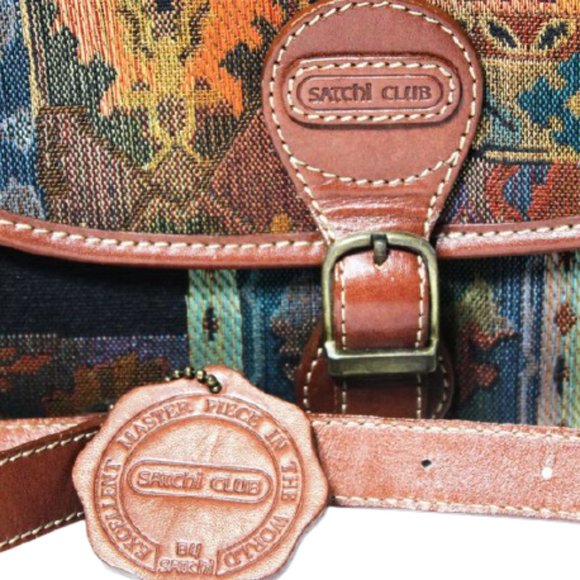 Rare Vintage Satchi Club Bag Cross Bag - Picture 6 of 8